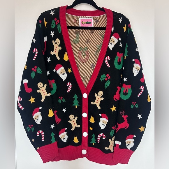 Tipsy Elves Women’s Cookie Cutter Cardigan Sweater Size XL - Picture 3 of 8